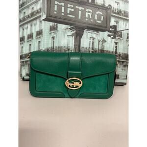 Coach C8345 Georgie Shoulder Green Leather Bag